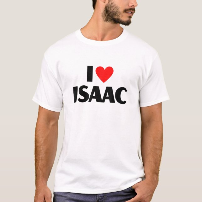 I Love Isaac - I Heart Isaac T-Shirt (Front)