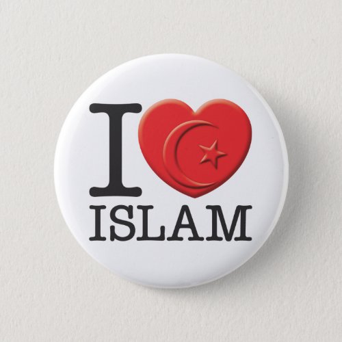 I Love Islam Pinback Button