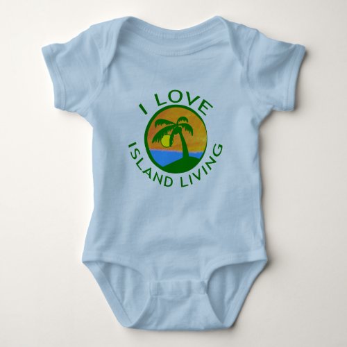 I Love Island Living Products Baby Bodysuit