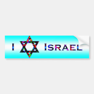 I (Love) Israel Bumper Sticker