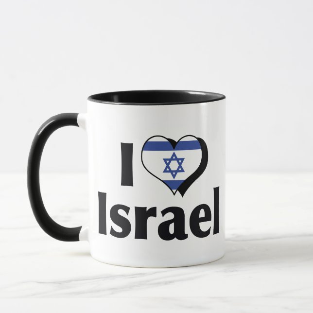 I Love Israel Flag Mug (Left)