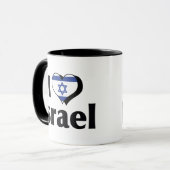 I Love Israel Flag Mug (Front Left)
