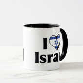 I Love Israel Flag Mug (Front Right)