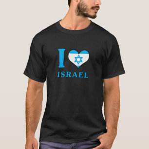 I Love Israel - Flag with Magen David T-Shirt