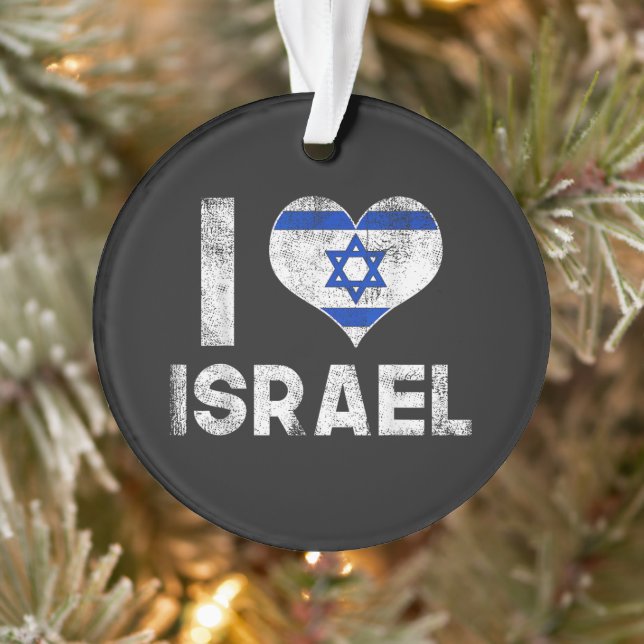 I Love Israel Ornament (Tree)