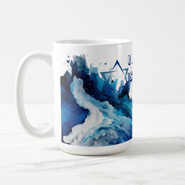 I LOVE ISRAEL- SUPPORT ISRAEL  COFFEE MUG (Left)