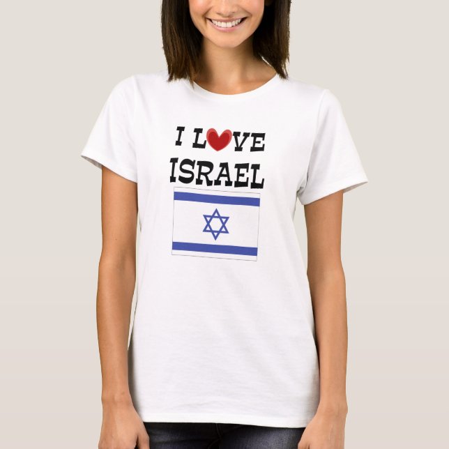 I Love Israel T-Shirt (Front)