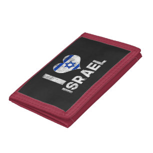 I Love Israel Tri-fold Wallet