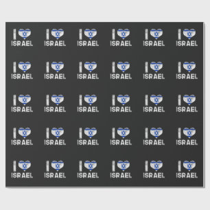 I Love Israel Wrapping Paper