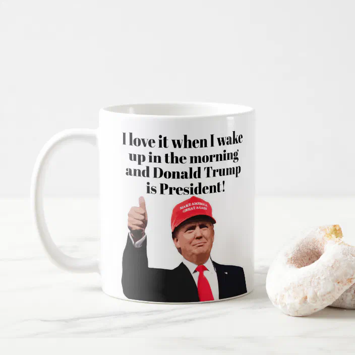 Wampumtuk I Dont Like When I Wake Up In The Morning And Donald Trump Is President 11 Ounces Funny Coffee Mug