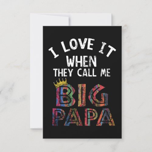 I Love It When You Call Me Gig Papa Shirt Hip Hop Invitation