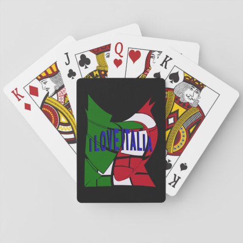 I Love Italia Poker Cards