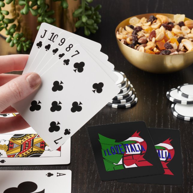 I Love Italia  Poker Cards (In Situ)
