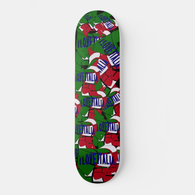 I Love Italia  Skateboard (Front)