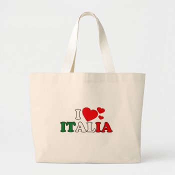 I Love Italia Tote Bag by brev87 at Zazzle