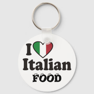 I Love Italian FOOD Keychain