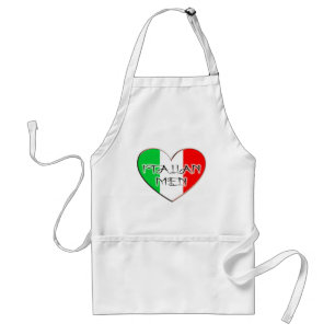 I Love Italian Men Adult Apron