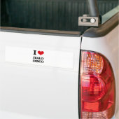I Love ITALO DISCO Bumper Sticker (On Truck)