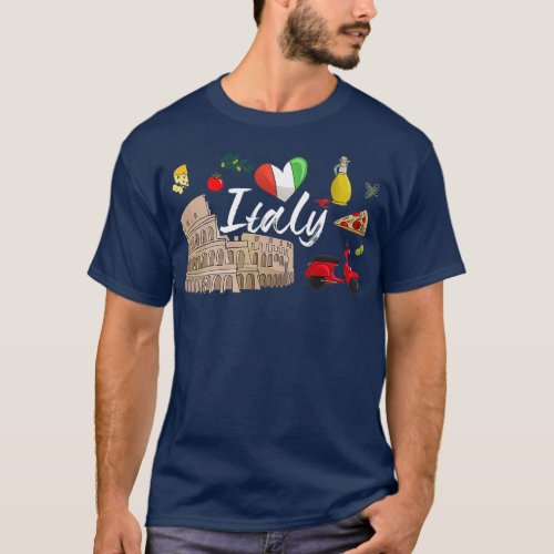 I Love Italy and Everything Italian Culture Gift T_Shirt