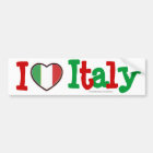 I Love Italy! Heart Flag Bumper Sticker | Zazzle.com