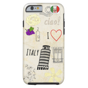 I Love Italy Tough iPhone 6 Case