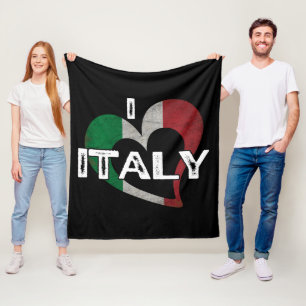 I LOVE ITALY FLEECE BLANKET