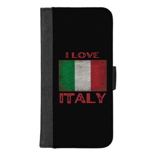 I LOVE ITALY ITALY FLAG iPhone 87 PLUS WALLET CASE