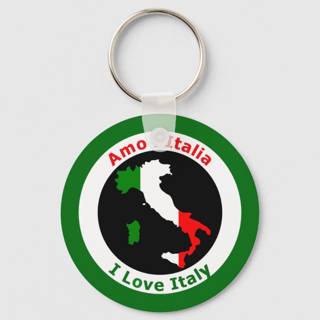 I LOVE ITALY KEYCHAIN (Front)