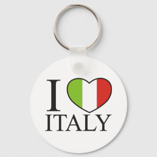 I Love Italy Keychain
