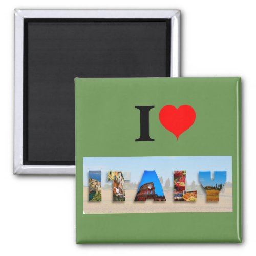 I Love Italy Magnet