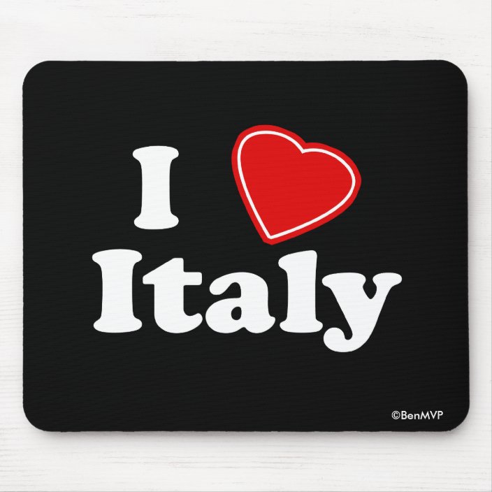 I Love Italy Mouse Pad