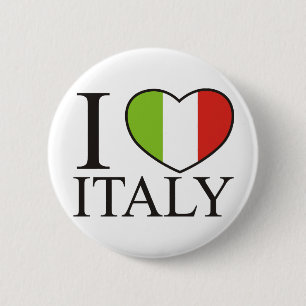 I Love Italy Pinback Button