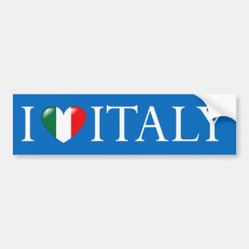 I Love Italy Sticker by madelaide at Zazzle