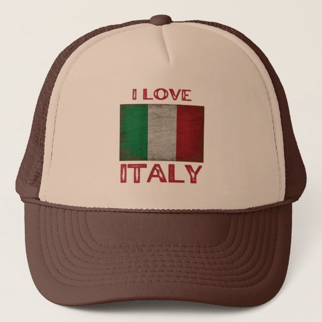 I LOVE ITALY TRUCKER HAT (Front)