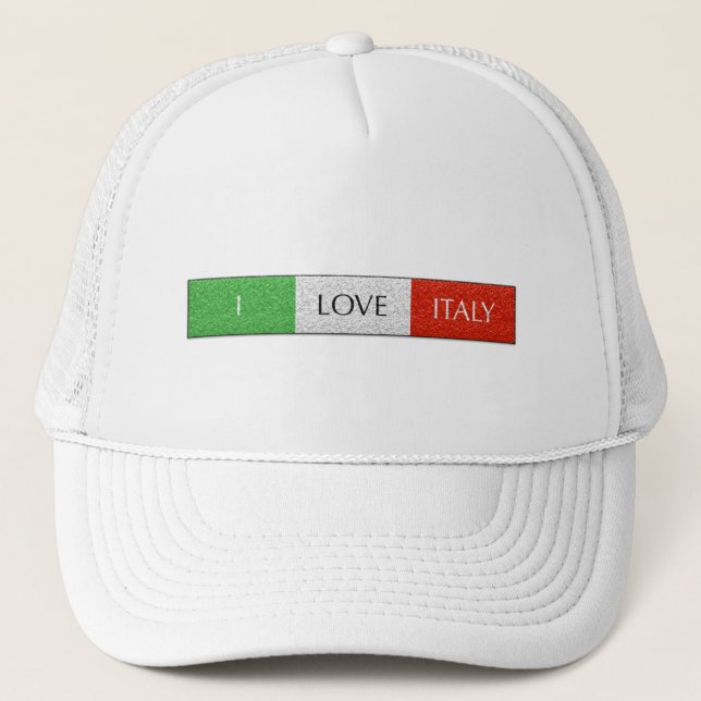 I Love Italy Trucker Hat (Front)