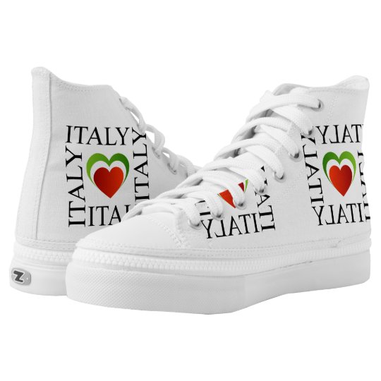 shoes with italian flag