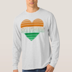 I Love Ivory Coast, Côte d'Ivoire Heart T-Shirt