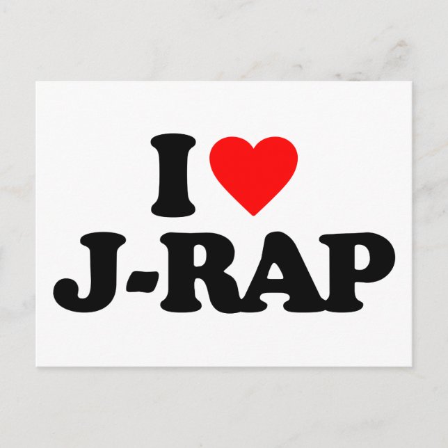I LOVE J-RAP POSTCARD (Front)