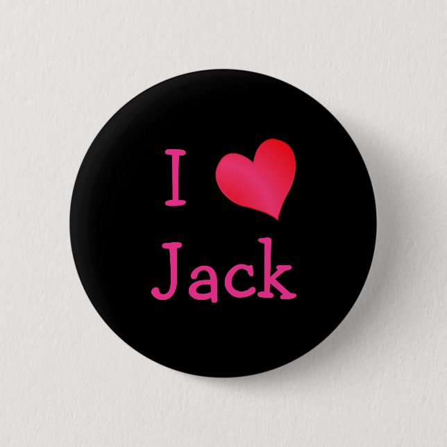 I Love Jack Button (Front)
