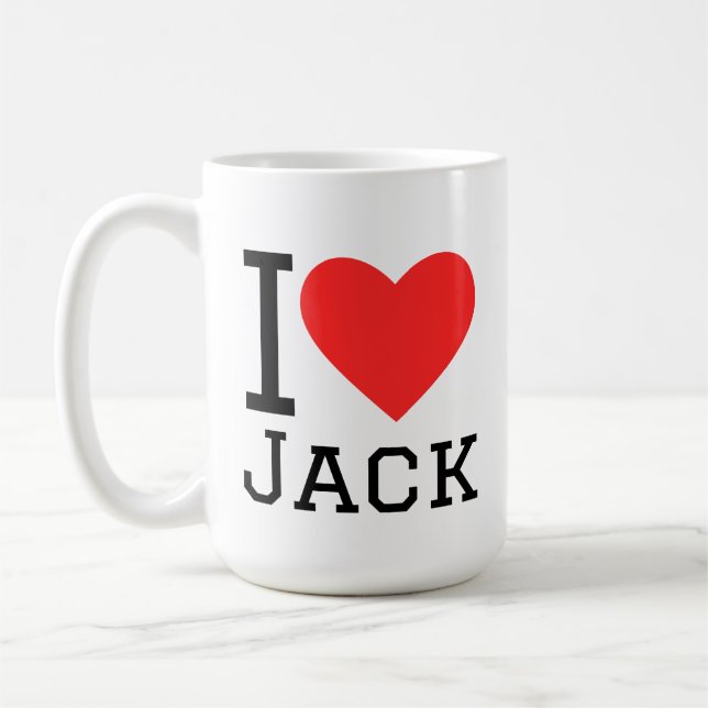 I love jack coffee mug (Left)