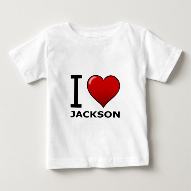 I LOVE JACKSON, MS - MISSISSIPPI BABY T-Shirt (Front)