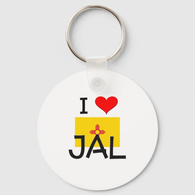 I Love Jal New Mexico Keychain (Front)