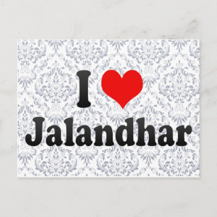 I Love Jalandhar, India Postcard