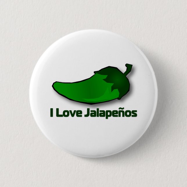 I Love Jalapenos Button (Front)
