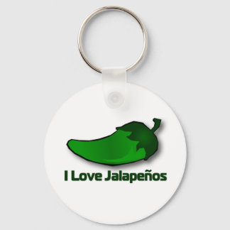 I Love Jalapenos Keychain