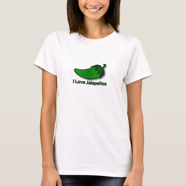 I Love Jalapenos Women's Shirt (Front)