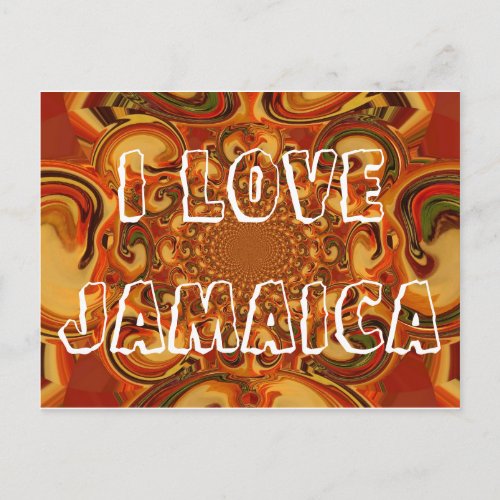 I love Jamaica Customize Product Postcard