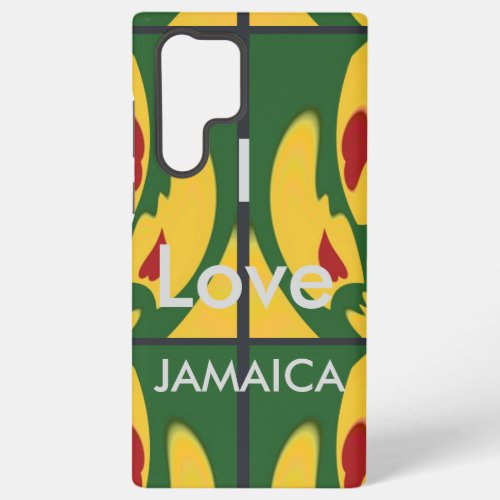 I Love Jamaica Embrace the Vibrant Rasta Colors Samsung Galaxy S22 Ultra Case