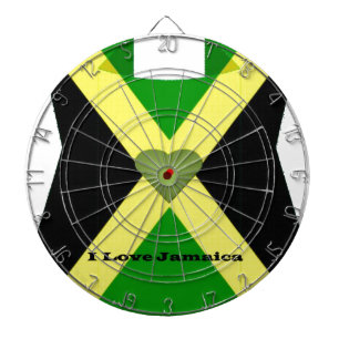 I Love Jamaica Have a Nice Day and a Better Night Dartboard