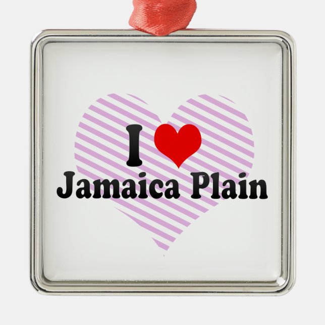 I Love Jamaica Plain, United States Metal Ornament (Front)